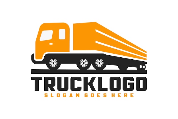 Truck Logo Transportation Abstract Lines Vector illustration