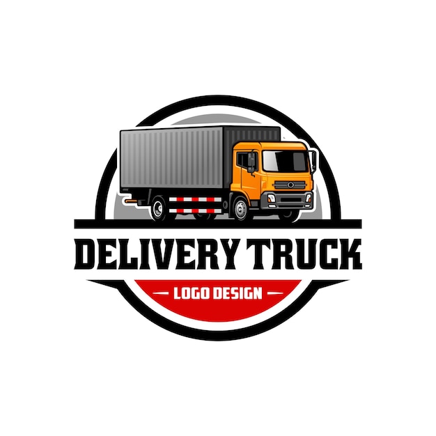 truck logo vector isolated