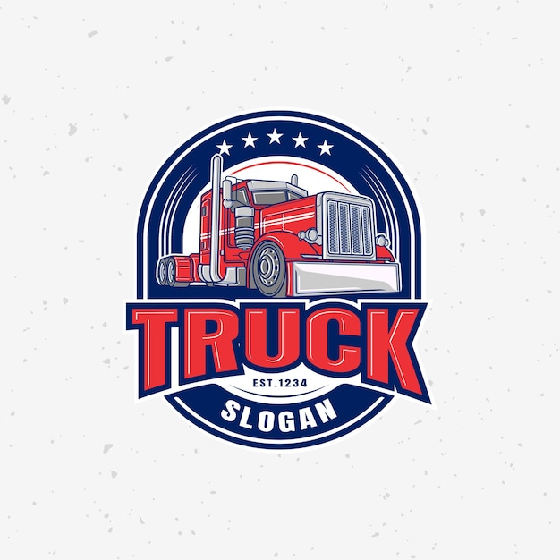 Vettore premio per il logo del camion