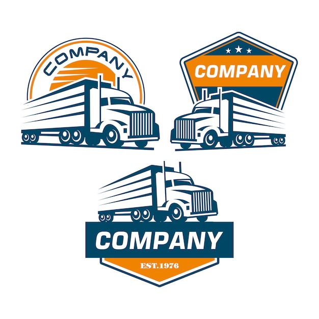 Vettore logo del camion