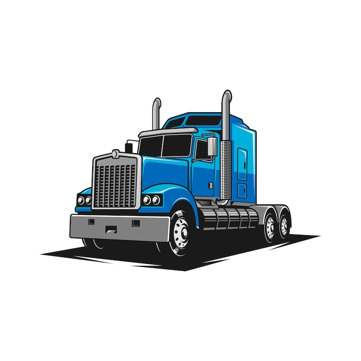 Vector truck luxury