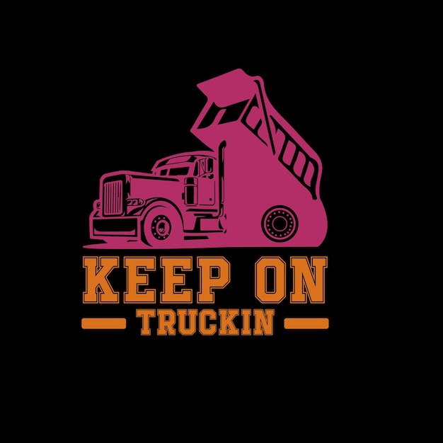 Truck t-shirt design