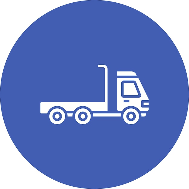 Truck Trailer vector icon Can be used for Transport iconset