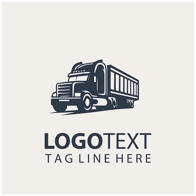 Truck transport Logo Vector Illustrations