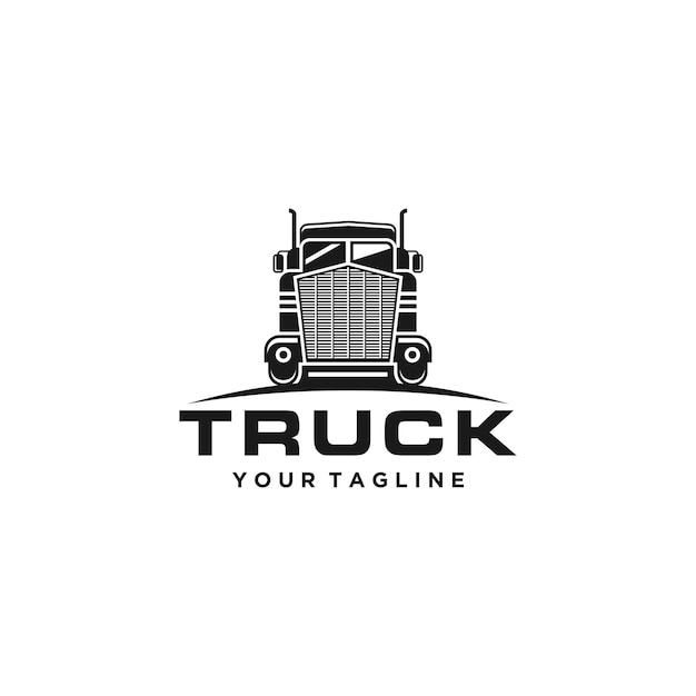 Шаблон логотипа грузового транспорта
