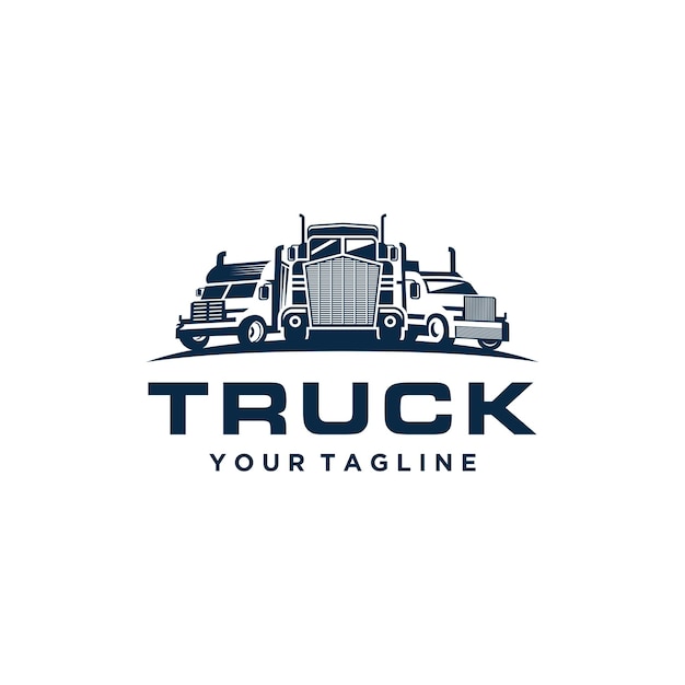 Truck Transportation Logo Stock Vector Template