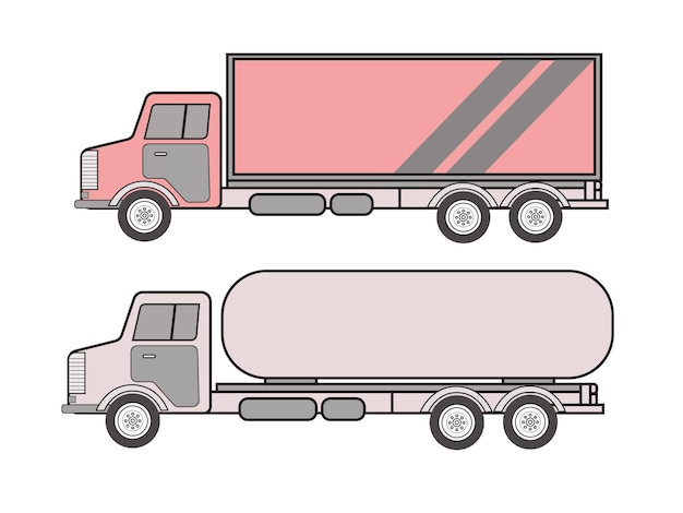 Truck vector graphic design