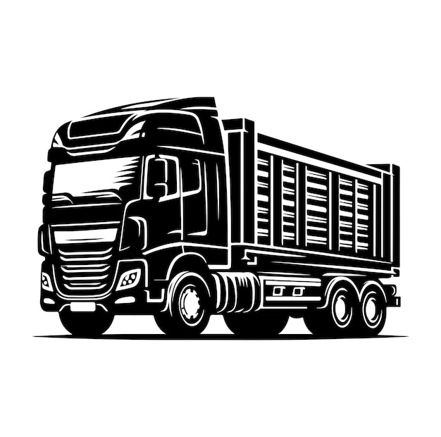 Truck vector icon illustration