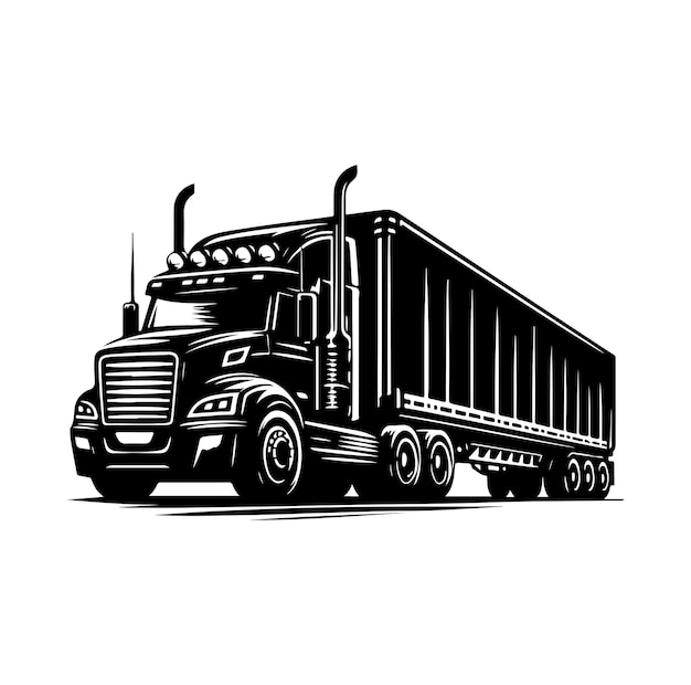 Vettore illustrazione dell'icona vettoriale del camion