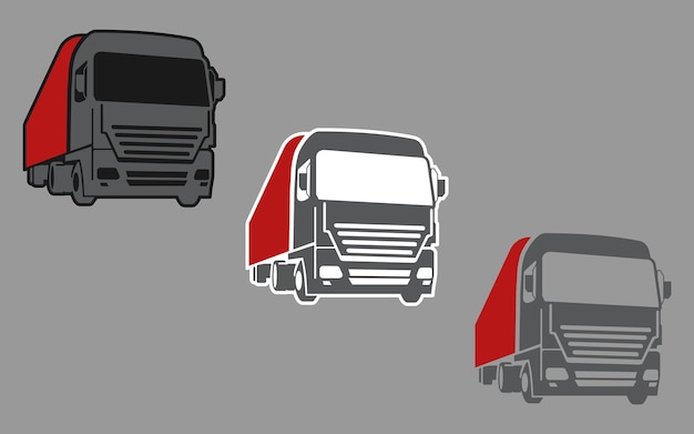Vector truck vector icon
