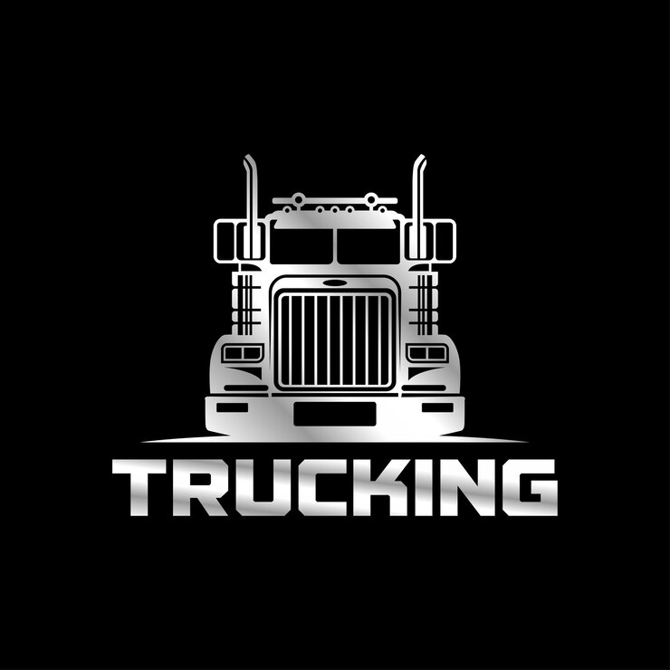 Premium Vector | Truck vector illustration black background