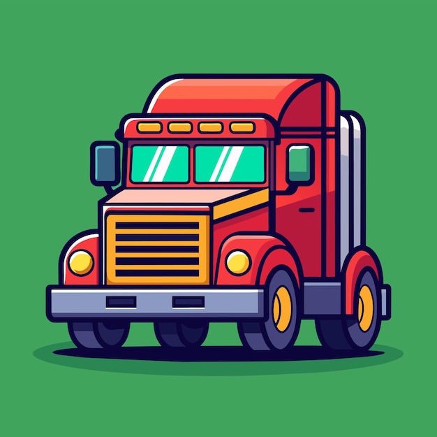 Vector truck vector illustration