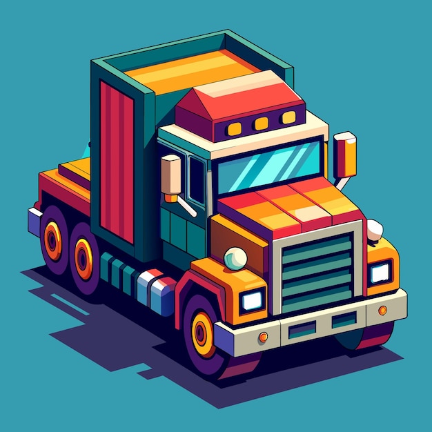 Vector truck vector illustration