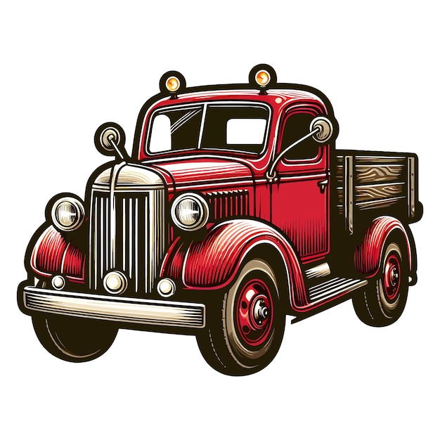 Vector truck vector illustration