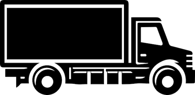 Truck Vector silhouet zwarte kleur 10