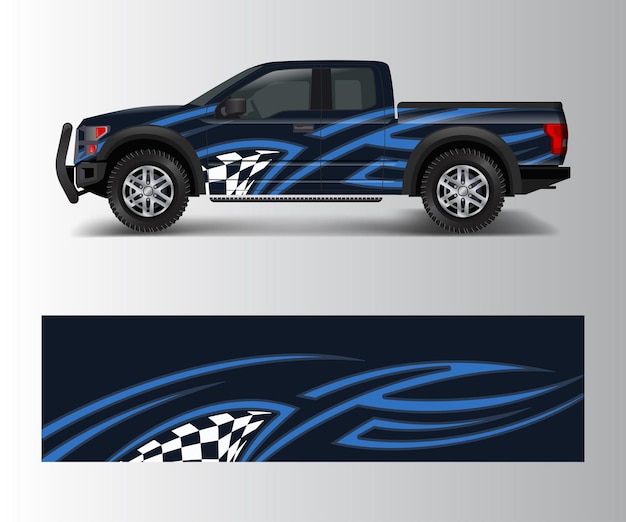 Truck And Vehicle car racing graphic for wrap and vinyl sticker