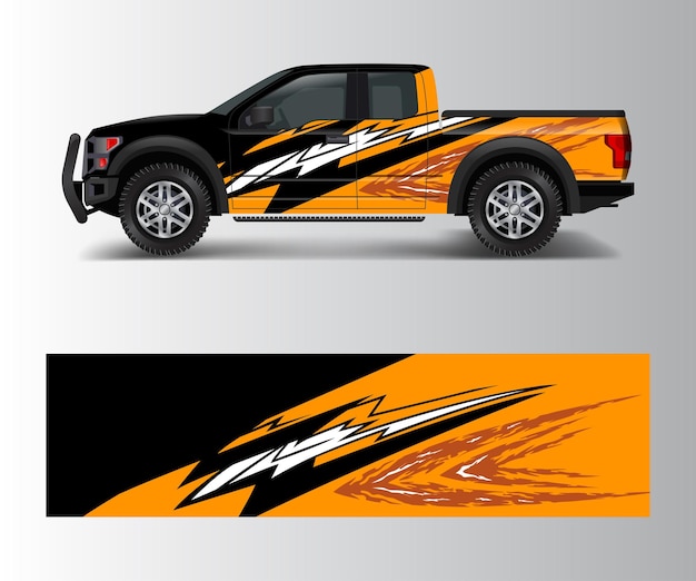 Truck And Vehicle car racing graphic for wrap and vinyl sticker