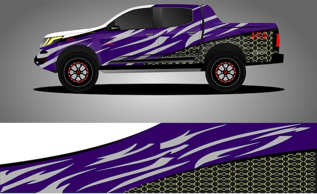 truck wrap decal design vector abstract Graphic background kit designs for vehicle race car rally