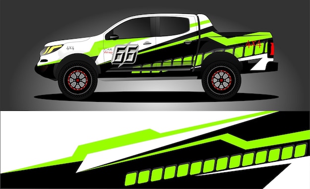 truck wrap decal design vector abstract Graphic background kit designs for vehicle race car rally