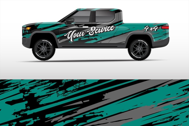 truck wrap design for company service vector eps.10