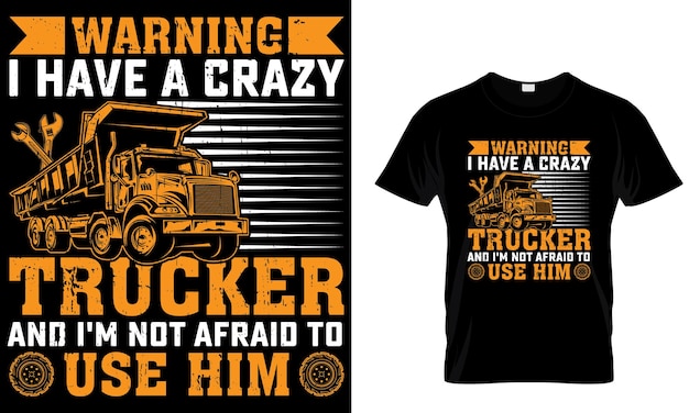 trucker t shirt design