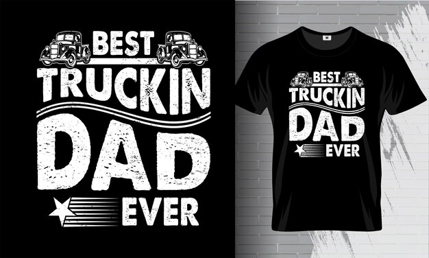 Trucker t shirt truck driver t shirt vector design template