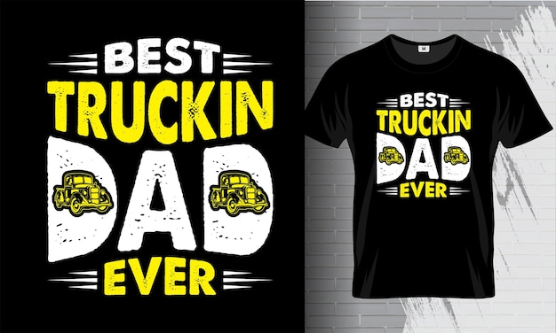 Trucker T Shirt Truck Driver t shirt vector design template