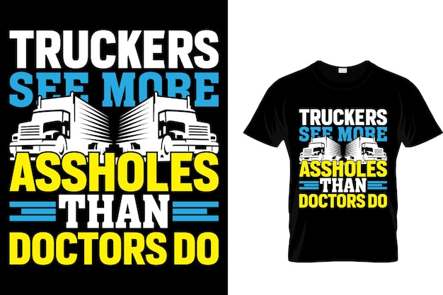 벡터 트럭 운전사는 의사보다 더 많은 새끼를 봅니다.