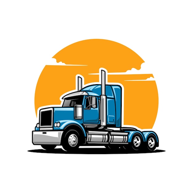 trucking company logo design