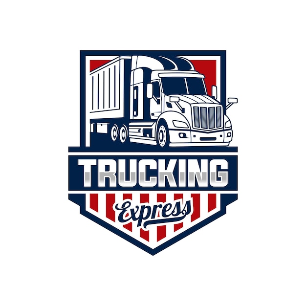 Trucking company logo template