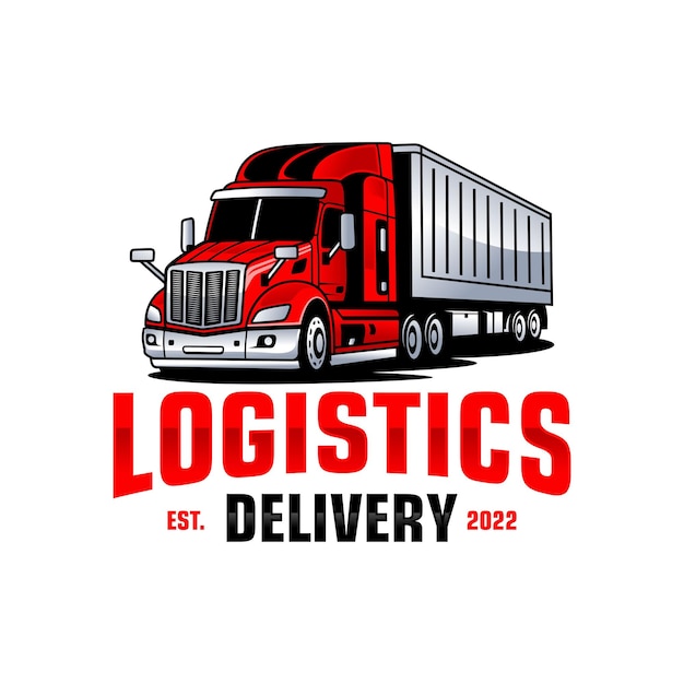 Trucking company logo template