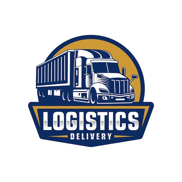 Trucking company logo template