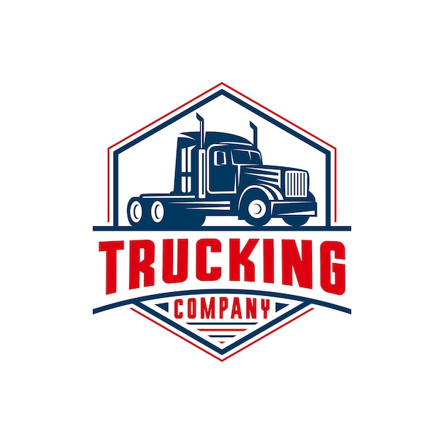 Trucking company logo template