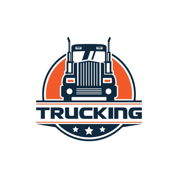 Trucking company logo template