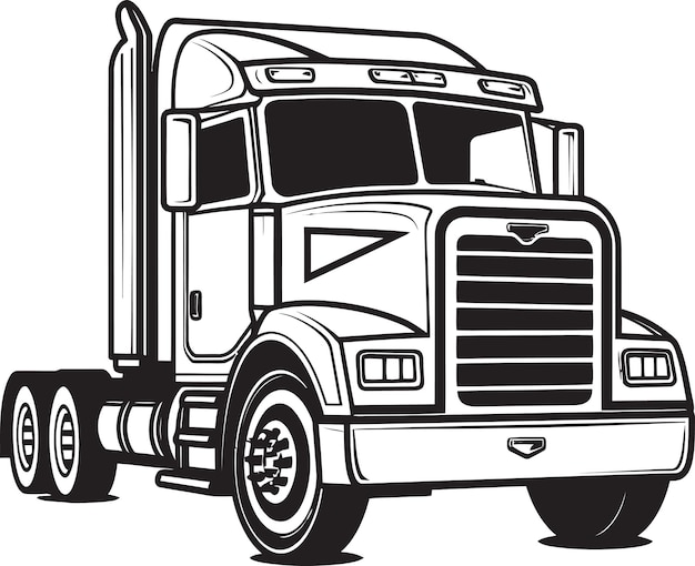 Vector trucking and environmental stewardship promoting green practicesthe history of trucking in