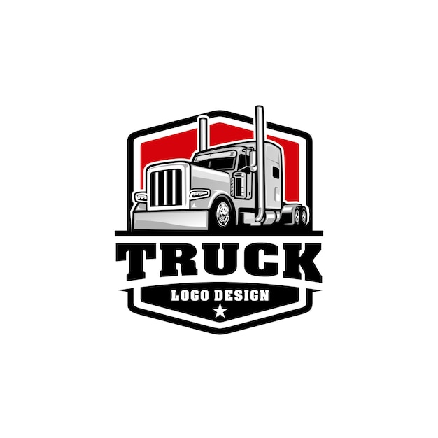 Trucking logo Premium vector logo design isolated Ready made logo concept