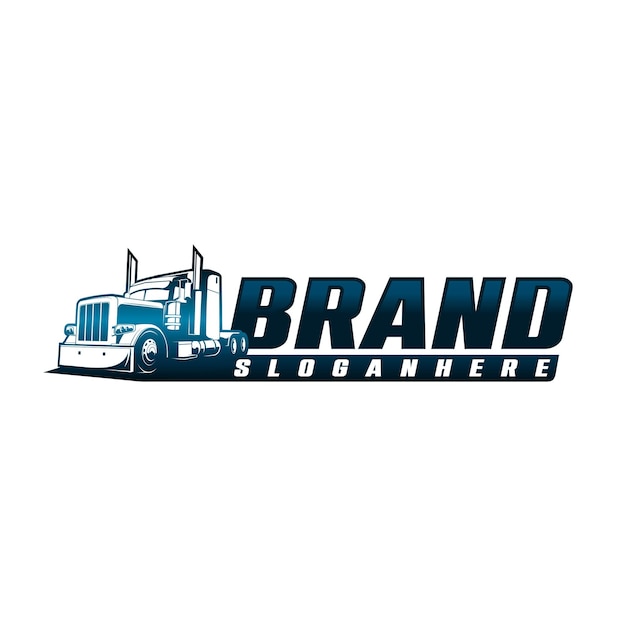 Vector trucking logo template