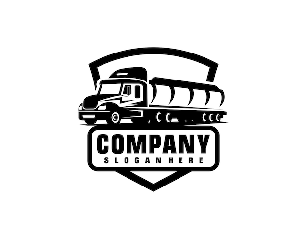 Vector trucking logo template