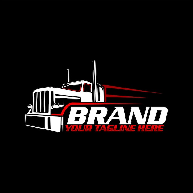 Trucking logo truck and trailer