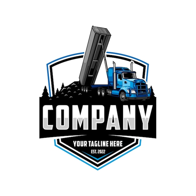 Trucking logo truck and trailer