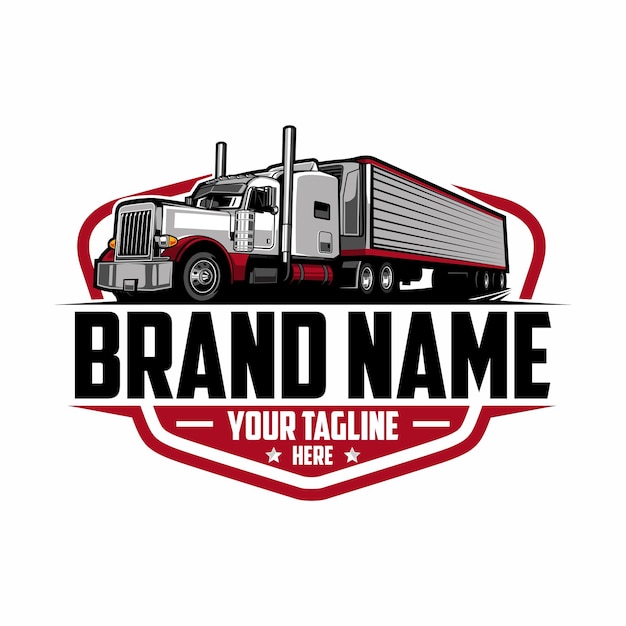 Trucking logo truck and trailer