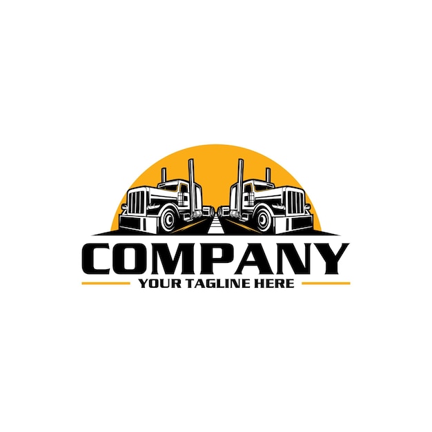 Trucking logo truck and trailer