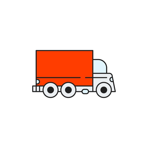 trucking vector type icon