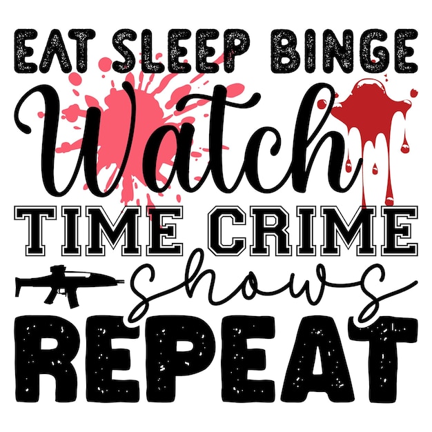 True crime svg design e download digitale