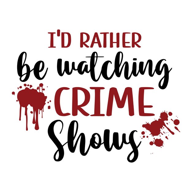 True Crime SVG Design