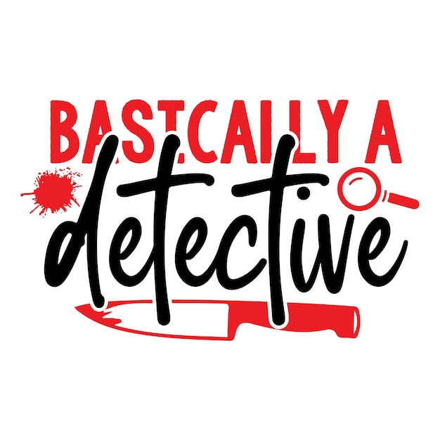 True Crime SVG 디자인