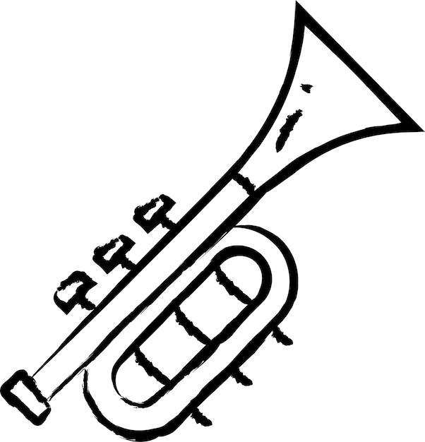 Ручная векторная иллюстрация трубы