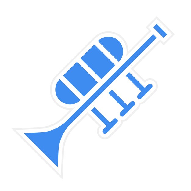 Vector trumpet icon vector image can be used for instrument