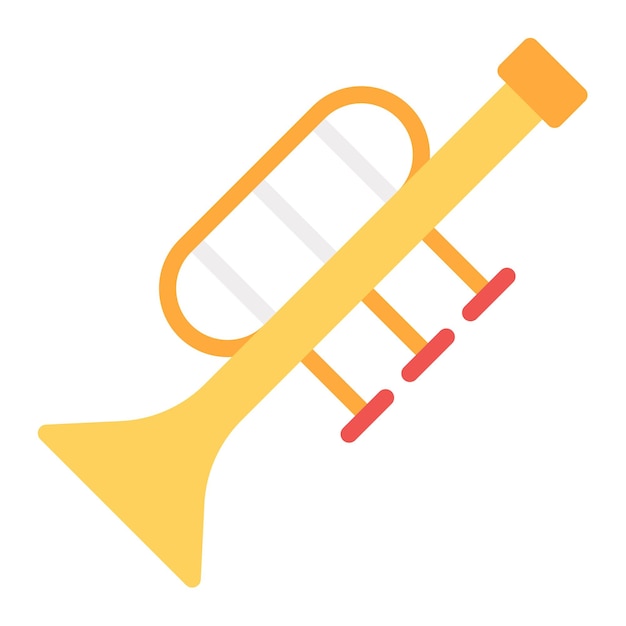Trumpet icon vector image Can be used for Instrument