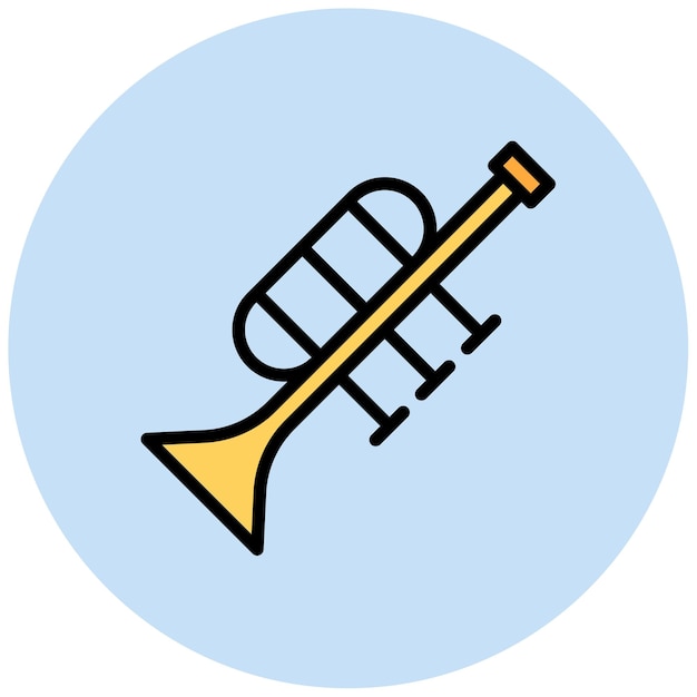 Trumpet icon vector image Can be used for Instrument